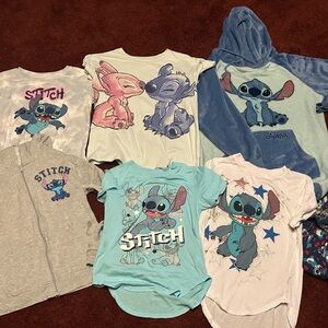 Stitch Themed Clothing Set and blanket